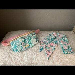 Lilly Pulitzer Fanny Pack and Headwrap